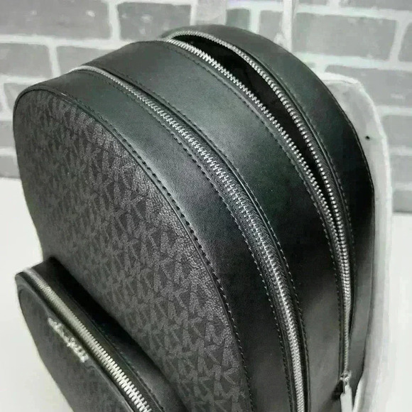 Michael Kors Backpack Jaycee Large Pocket bag MK Signature Black - Picture 11 of 11